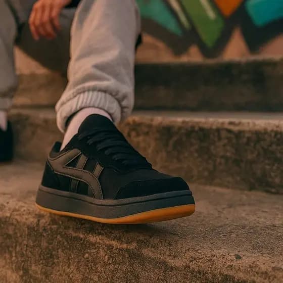 Tênis Masculino Casual Adulto Branco Sapato Skatista Urbano Super Confortável Pronta Entrega