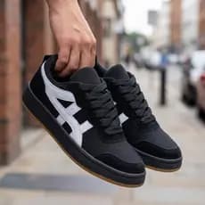 Tênis Masculino Casual Skatista Super Confortável Lançamento Branco Areia SreetStyle Skate