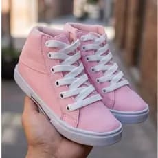 Tenis Infantil Masculino Cano Alto Design Escolar Conforto Diario 26 AO 33
