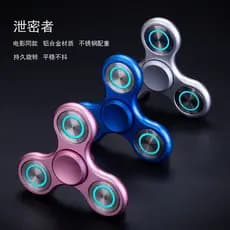 Fidget Spinner Leaker Liga de Alumínio Dedo Spinner Aço Inoxidável Grande Três-Yuan Magia Descompressão Brinquedo Rotati