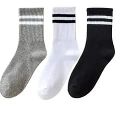 Kit De 3 a 12 Pares De Meias Cano Alto Moderna ALGODÃO