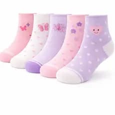Kit De 3 a 12 Pares De Meias Infantil MENINA Algodão