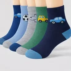 Kit De 3 a 12 Pares De Meias Infantil MENINO Algodão
