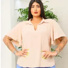Blusa feminina plus size social e elegante
