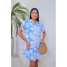 chamise estampada feminina