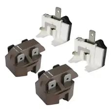 Kit 2 Relé PTC + 2 Protetor Termico Universal 110V Geladeira Freezer Refrigerador Bebedouros  p/ Compressor Refrigeração