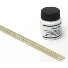 Kit 10 Varetas Foscooper + Fluxo para Solda | Soldagem Tubos de Cobre Refrigeração Ar Condicionado