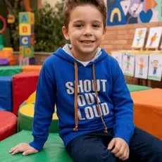 Blusa Tricot Infantil Masculina Com Capuz Roupa Infantil Menino Blusa Inverno Quentinha