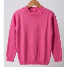 Blusa Tricot Infantil Menina Manga Longa Quentinha Blusa Inverno Roupa Infantil Menina Lisa