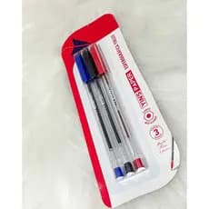 Caneta Esferográfica Kit com 3- Escrita- Volta às aulas- Material para escritório e escolar- Papelaria