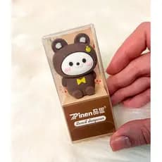 Apontador Urso- Apontador sem reservatório-Modelo de Urso- Papelaria