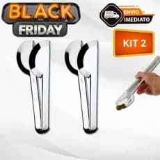 Kit 2 Pegador Universal em Aço Inox Para Cozinha e Restaurantes Envio Imediato