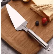 Espátula De Cortar Bolo 26x6Cm Em Aço Inox Utensílio Para Cozinha Prático E Fácil Top Útil