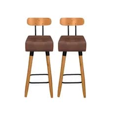 Kit 2 Banquetas Bistrô Estofada Sofisticada P/ Área Gourmet