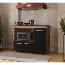Balcão Ana Para Cooktop com espaço para Forno/Micro-ondas