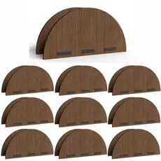Kit 10 Porta Guardanapo Mdf Meia Lua Decoração Mesa Posta Festa Aniversário