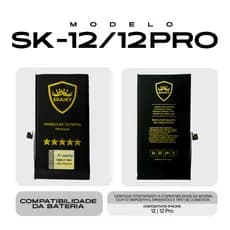 Bateria Premium Oficial Skaiky Compativel Com IPhone 12 / 12 PRO Homologada Anatel