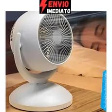 Ventilador de Mesa Portátil Diâmetro 23 cm Recarregavel 3 Velocidade Super Forte