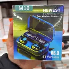Fone de Ouvido Sem Fio Bluetooth M10 TWS 5.3 com Som Estéreo de Alta Qualidade