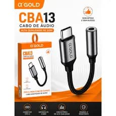 Cabo Adaptador Tipo C Usb-c Para Fone Ouvido P2 P3 3.5mm P2 Femea compativel com Samsung Xiaomi IOS