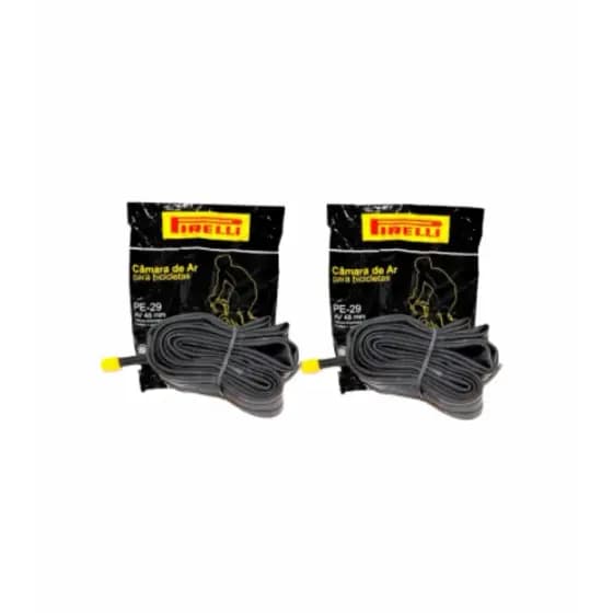 2 Câmara De Ar Bicicleta Aro 29 Pirelli Bico Grosso 48mm