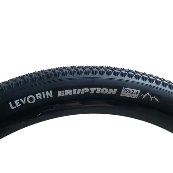 Pneu Aro 29x2.4 Levorin Eruption Bicicleta Mtb 29 X 2.40 Cor Preto
