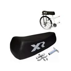 Banco Xr Preto Mobilete Para Bicicleta Bike Aro 24 26 Resistente Reforçado Com Presilhas