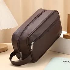 Necessaire De Viagem Unissex Em PU Impermeável Com Grande Capacidade