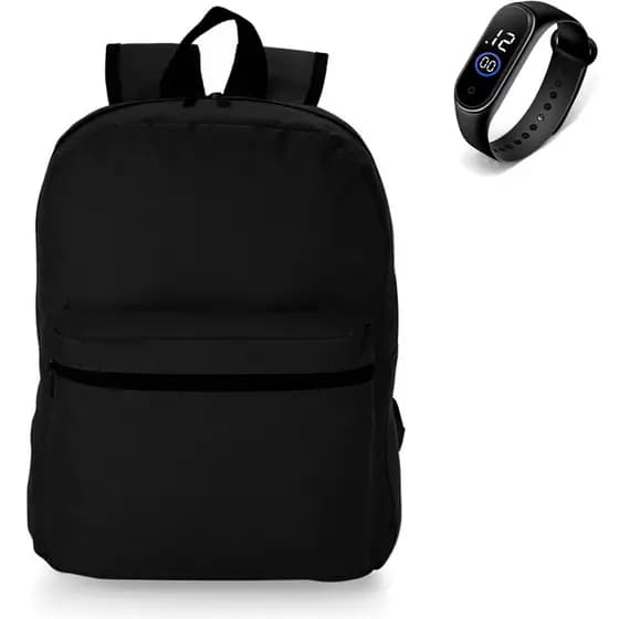 Mochila Masculina Feminina Bolsa Academia Fitness Reforçada Mais Vendido + Relógio LojaVulcano