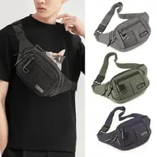 Pochete Bolsa Masculina Bolsa De Nylon Impermeável Multifuncional