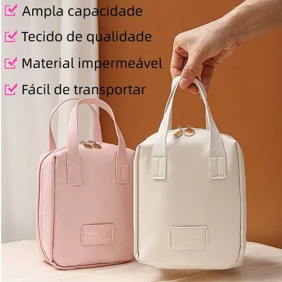 Bolsa de Cosméticos Necessaire Organizador de maquiagem Impermeável Portátil Ideal para o Uso Diário