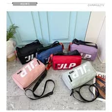 Bolsa Feminina Transversal Pequena Necessaire Tecido Impermeável Bolsa Mala Academia Viagem Imagem