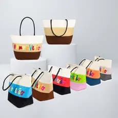 Bolsa de Praia Grande Feminina Amo o Verão Resistente Ideal para Viagens Praia ou Piscina