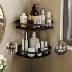 Suporte De Shampoo Organizador Prateleiras De Banheiro Sem Furo Premium Alta Qualidade