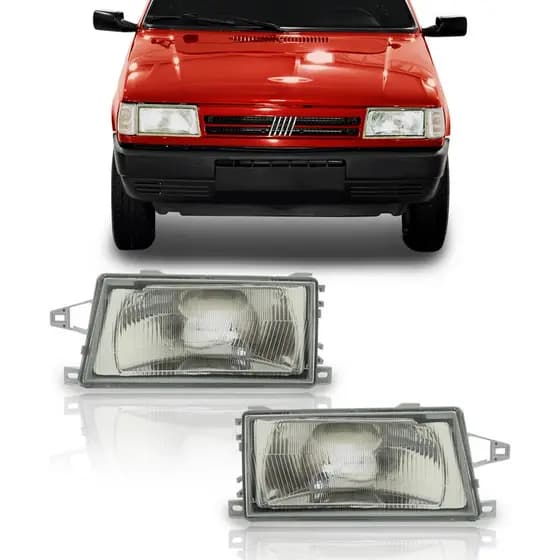 Par Farol Vidro Fiat Uno Mille 1991 1992 1993 94 95 À 2003