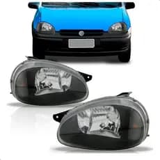 Par Farol Corsa 00 01 02 03 04 06 07 08 10 Mascara Negra