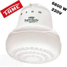 Chuveiro Elétrico Super Ducha Fame 6800w 220v Banho Quente - Original  - Quatro Temperaturas