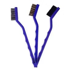 Kit 3 Escovas Detalhamento Nylon, Aço Inoxidável e Latão Vonixx Zacs
