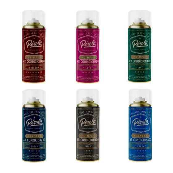 Limpa Ar Condicionado Pérola 200ml Diversos Aromas