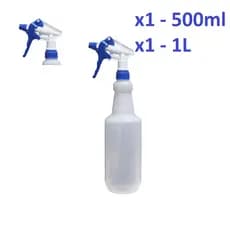 Kit 2 Frasco Pulverizador Borrifador Spray 1L/500ml Perfect Pro