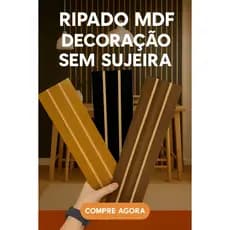 Kit Até 60 Painel Ripado 45 x11cm MDF Decorativo Quarto Sala Envio Imediato
