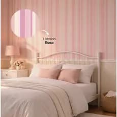 Papel de Parede Ripado Infantil Autocolante Premium Meia Parede Varias Cores - Envio Imediato