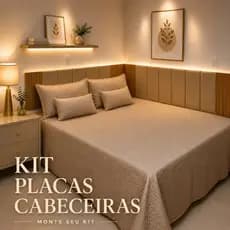 Kit Até 24 Cabeceira Modular L Painel Ripado MDF Cama Box Solteiro Casal Queen King Envio Imediato