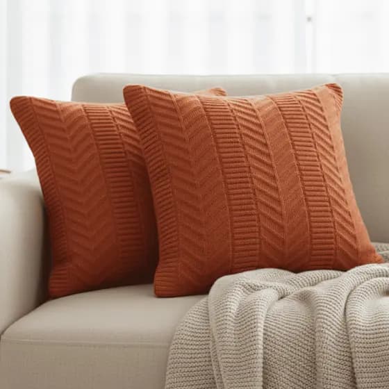 kit 2 Capas de Almofadas 45x45 cm para Sofá ou Cama Poltrona Decorativa Chique