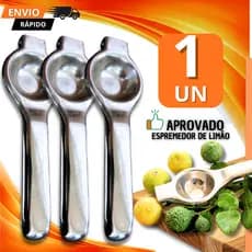 Espremedor De Limão Inox Manual Forte Utensílio Para Frutas Suco Chef Gourmet