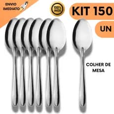 Kit 150 Colheres De Mesa Em Aço Inox Resistente Para Sopa Buffet Restaurante Cozinha Utensílios De Mesa Jantar Almoço