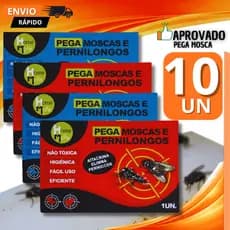 Kit 10/8/6/4 Unidades Pega Mosca Cola Adesiva Mosquito Eficiente Pratico Gruda Rápido Premium