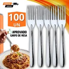100 Garfos De Mesa Aço Inox Talher Resistente Para Buffet Cozinha Talheres Restaurante Casa Bares Jantar