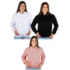 Blusa de Frio Feminina Moletom Com Capuz ENVIO IMEDIATO RÁPIDO