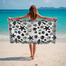Canga de Praia Piscina Blogueira Concha Verao Envio Imediato Mães